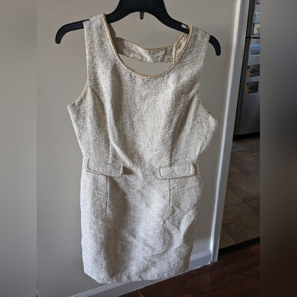 Forever 21 Gold Cream Dress